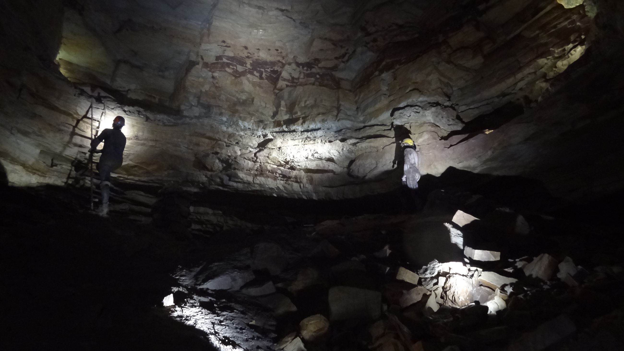SCIENTISTS DEEP IN THE BIG ROOM